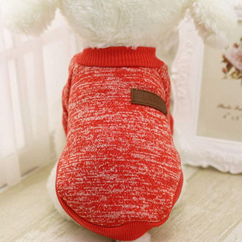 Classic Sweater Sweatshirt Soft Fleece Coat For Dogs-Paw Print Pad