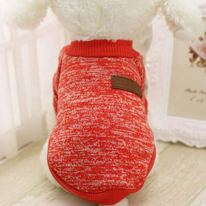Classic Sweater Sweatshirt Soft Fleece Coat For Dogs-Paw Print Pad