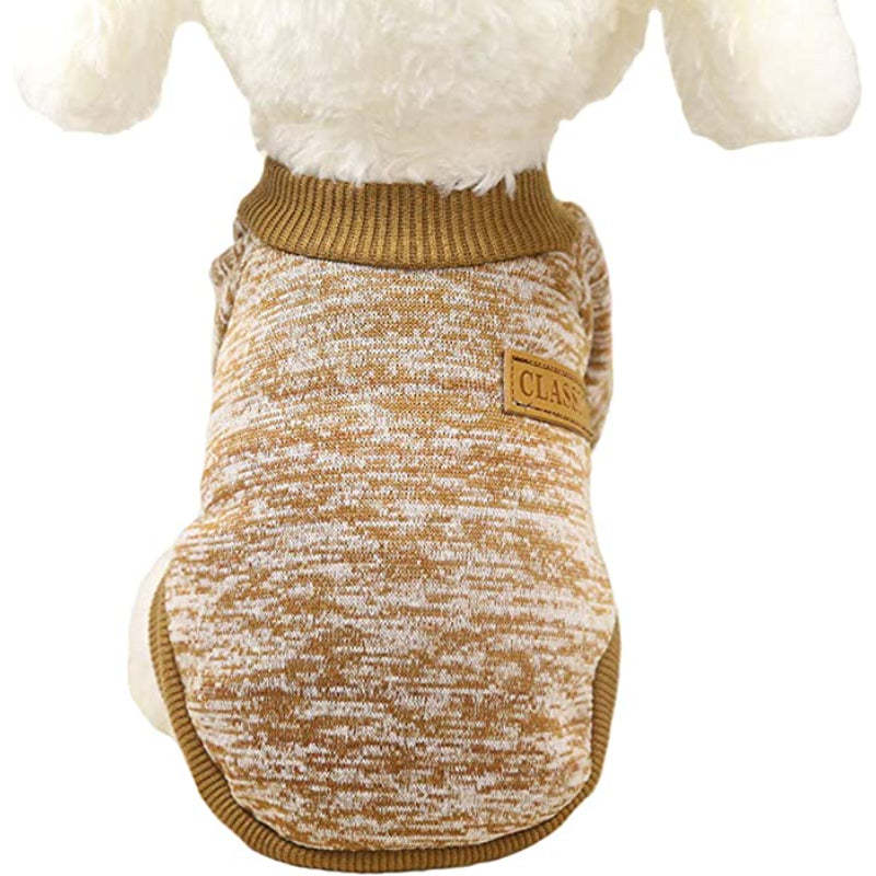 Pet Dog Clothes Dog Sweater Soft Thickening Warm Pup Dogs Shirt Winter Puppy Sweater For Dogs-Paw Print Pad
