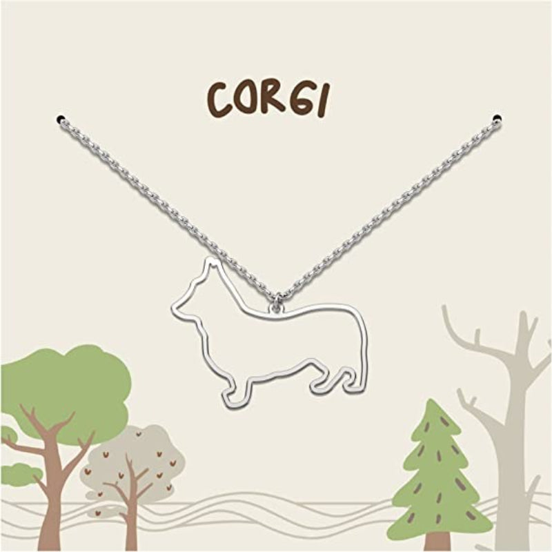 Silver Plated Necklace For Dog Grooming-Paw Print Pad