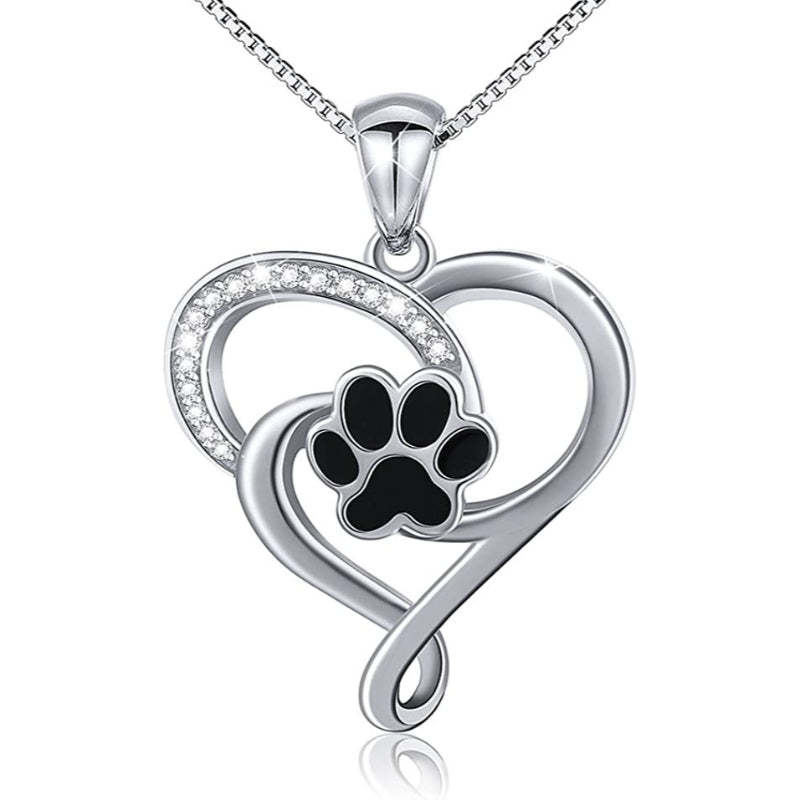 925 Sterling Silver Puppy Dog Cat Pet Paw Print-Paw Print Pad