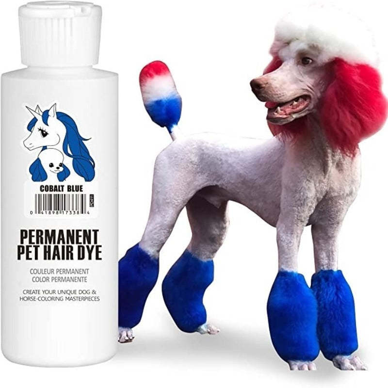 Permanent Dog Hair Dye, Pet Safe Dye Lasts Over 20 Washes-Paw Print Pad