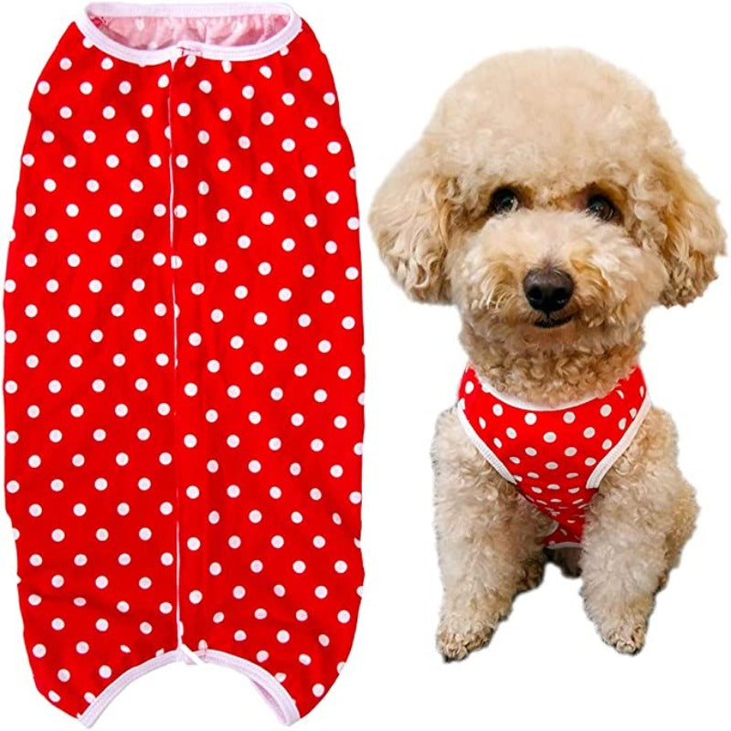 Dog’s Recovery Suit, Wound Protective Clothes For Little Animals-Paw Print Pad