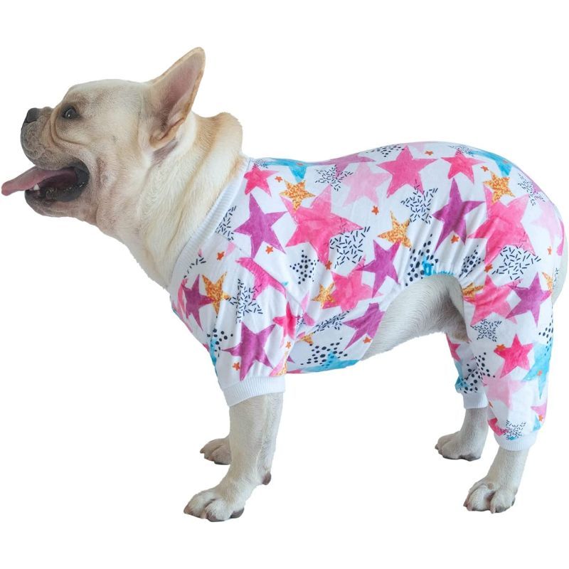Holiday Dog Pajamas Clothes-Paw Print Pad