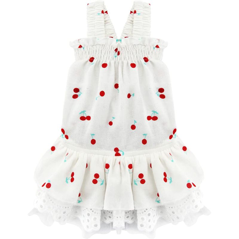 Dog Dresses Bling Mermaid Summer Puppy Clothes For Small Dogs Girl Sequins Skirt-Paw Print Pad