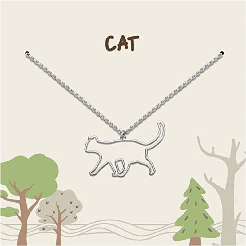 Silver Plated Necklace For Dog Grooming-Paw Print Pad