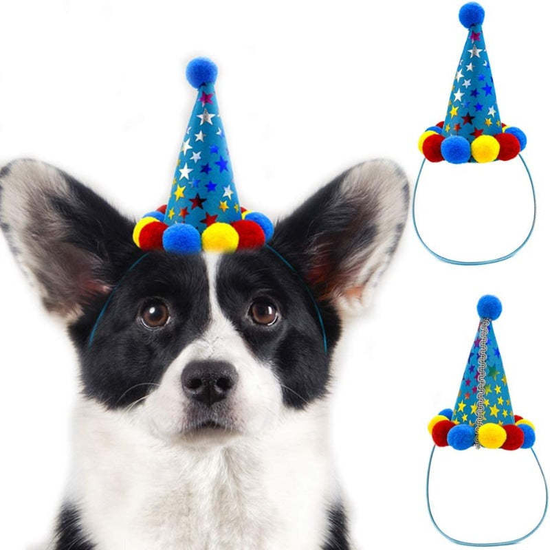 Dog Birthday Bandana Hat Toy Set Accessories And Decoration-Paw Print Pad