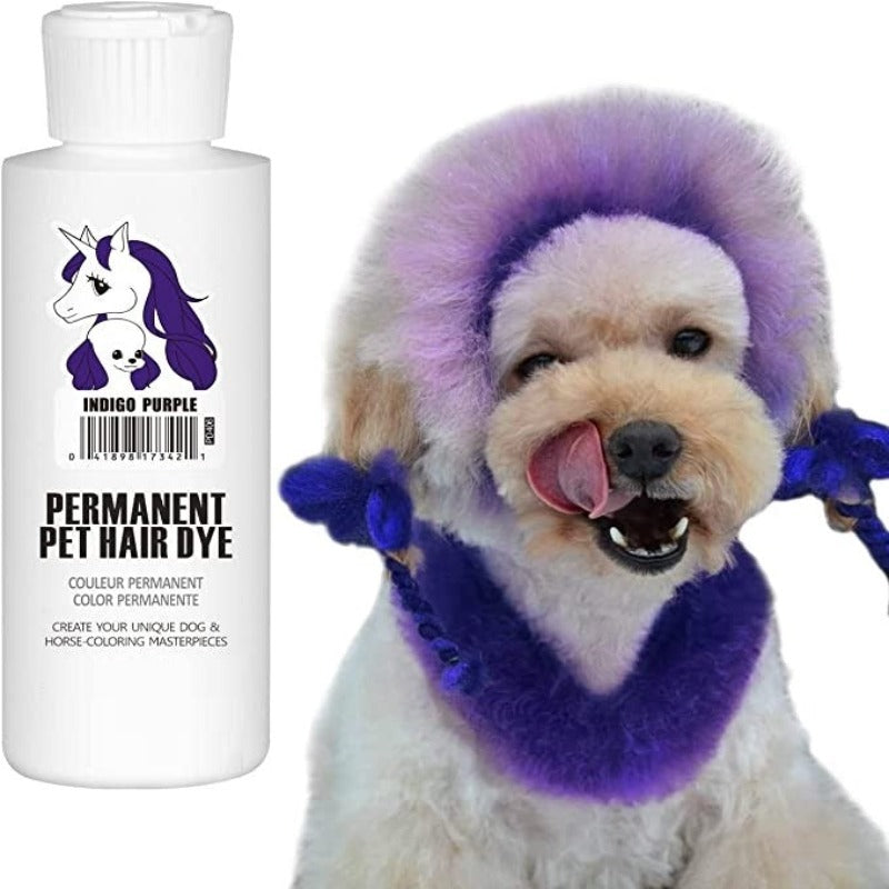 Permanent Dog Hair Dye, Pet Safe Dye Lasts Over 20 Washes-Paw Print Pad