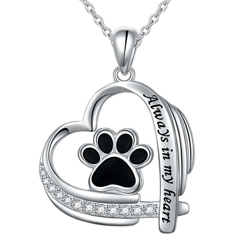 925 Sterling Silver Puppy Dog Cat Pet Paw Print-Paw Print Pad