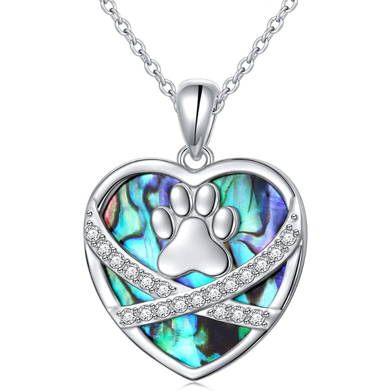 925 Sterling Silver Puppy Dog Cat Pet Paw Print-Paw Print Pad