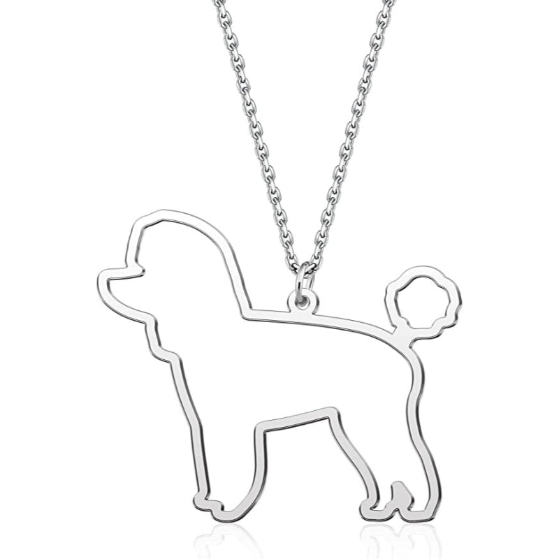 Silver Pet Dog Cat Animal Dinosaur Necklace Personalized-Paw Print Pad