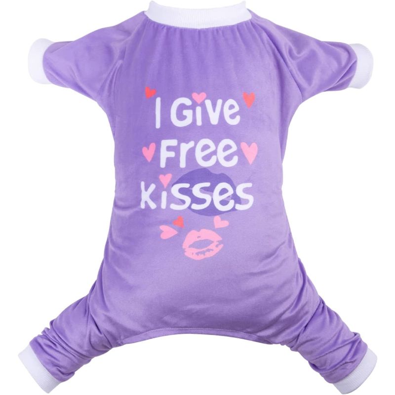 Dog Pajamas Clothes-Paw Print Pad