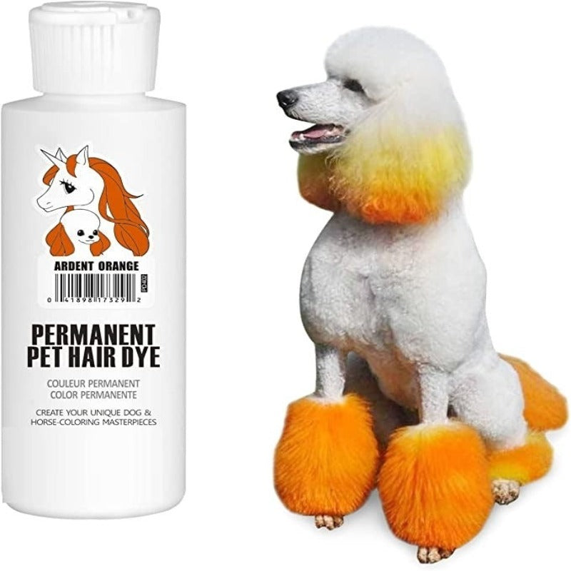 Permanent Dog Hair Dye, Pet Safe Dye Lasts Over 20 Washes