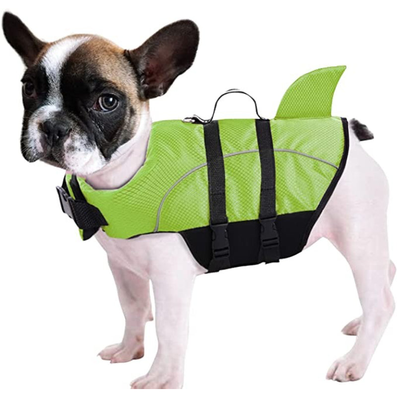 Ripstop Dog Life Jacket Shark Life Vest For Dogs-Paw Print Pad