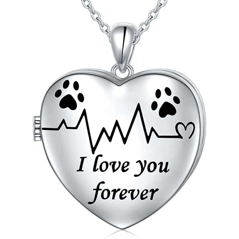 925 Sterling Silver Puppy Dog Cat Pet Paw Print-Paw Print Pad