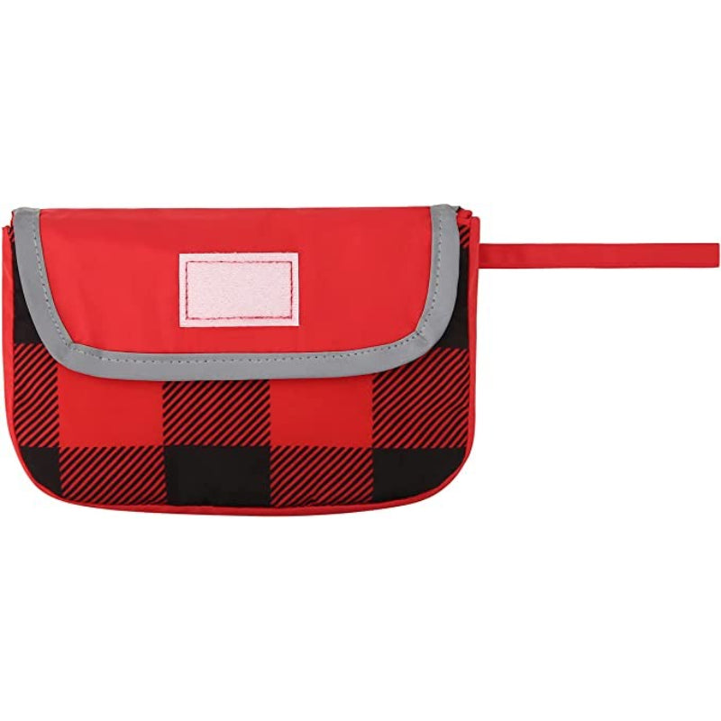 Reversible Dog Raincoat Hooded Slicker Poncho Rain Coat Jacket For Small Medium Large Dogs Ducks Yellow-Paw Print Pad