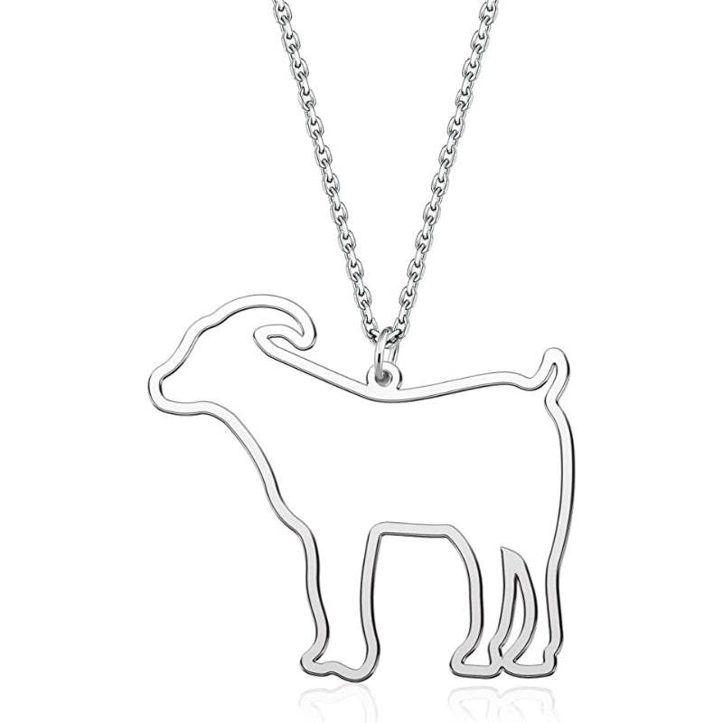 Silver Plated Necklace For Dog Grooming-Paw Print Pad