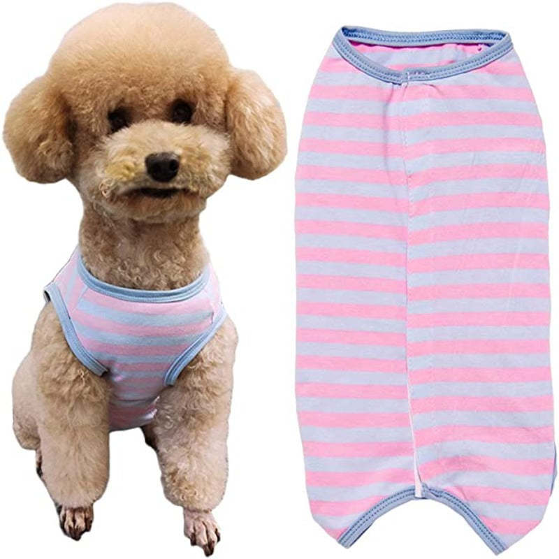 Dog’s Recovery Suit, Wound Protective Clothes For Little Animals-Paw Print Pad