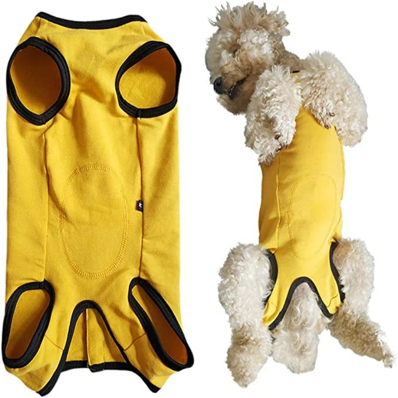 Dog’s Recovery Suit, Wound Protective Clothes For Little Animals-Paw Print Pad