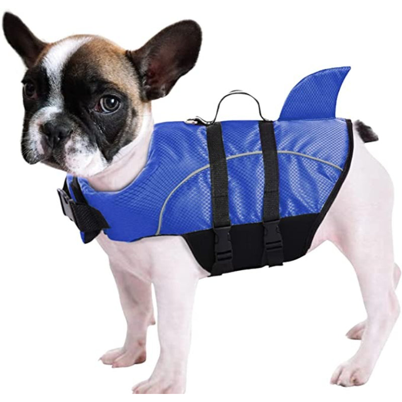 Ripstop Dog Life Jacket Shark Life Vest For Dogs-Paw Print Pad