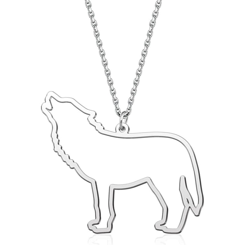 Silver Pet Dog Cat Animal Dinosaur Necklace Personalized-Paw Print Pad