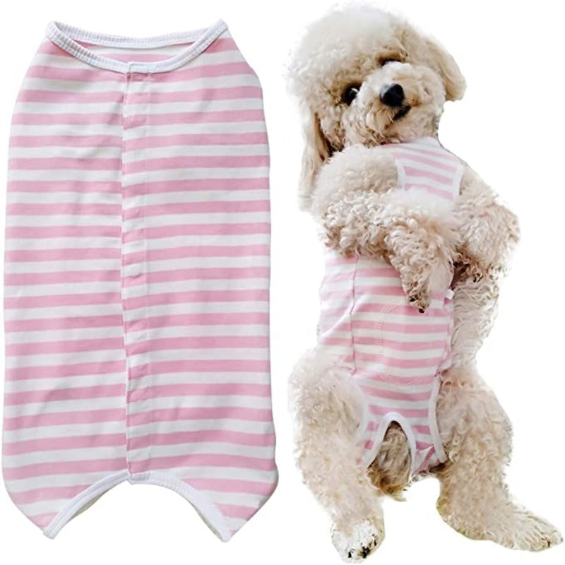 Dog’s Recovery Suit, Wound Protective Clothes For Little Animals-Paw Print Pad