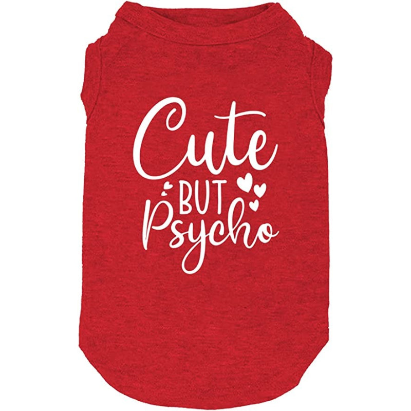 Dog Clothes Funny Slogan Print T Shirt Vest Soft and Light-Weight for Small Medium Large Dogs Sleeveless Shirts-Paw Print Pad