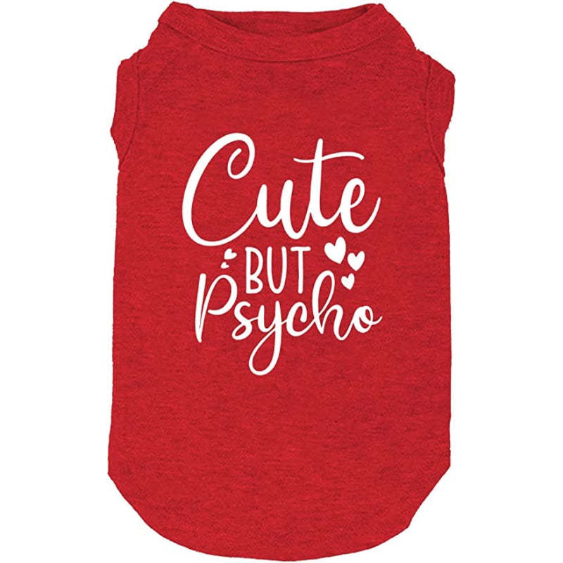 Dog Clothes Funny Slogan Print T Shirt Vest Soft and Light-Weight for Small Medium Large Dogs Sleeveless Shirts-Paw Print Pad