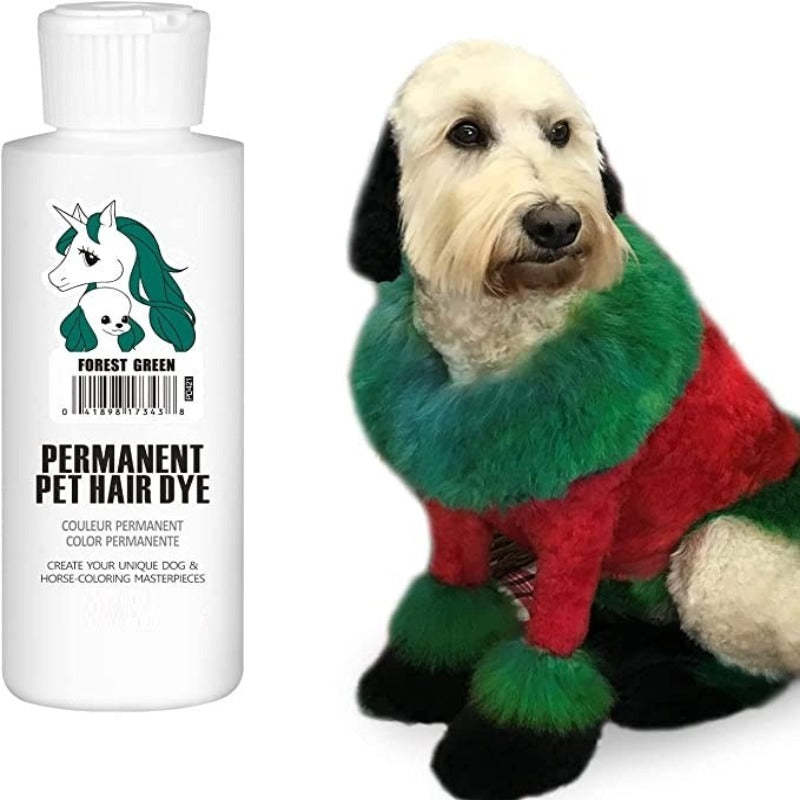 Permanent Dog Hair Dye, Pet Safe Dye Lasts Over 20 Washes-Paw Print Pad