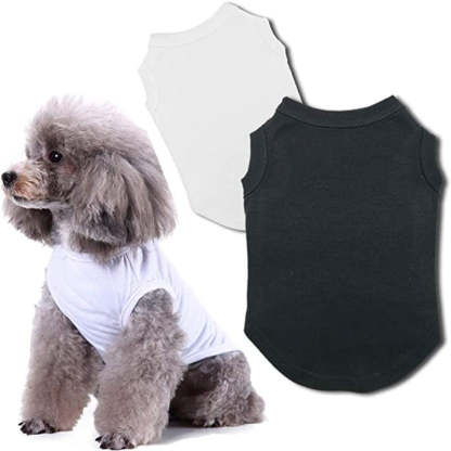 Colorful Dog Shirts Clothes Vest Soft And Comfortable-Paw Print Pad