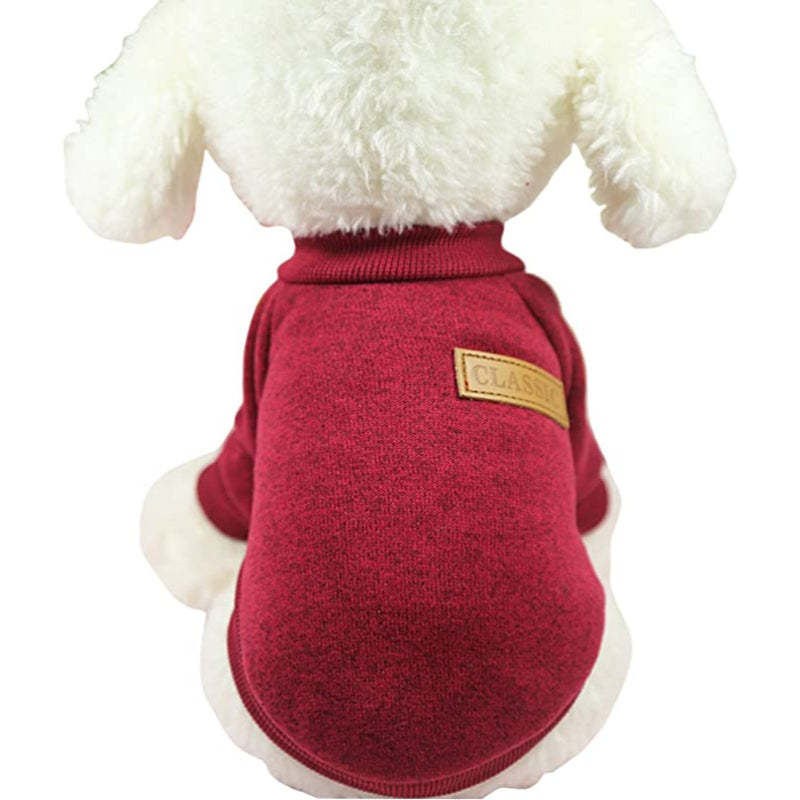 Warm Winter Puppy Pet Coat Soft Sweater Clothing-Paw Print Pad