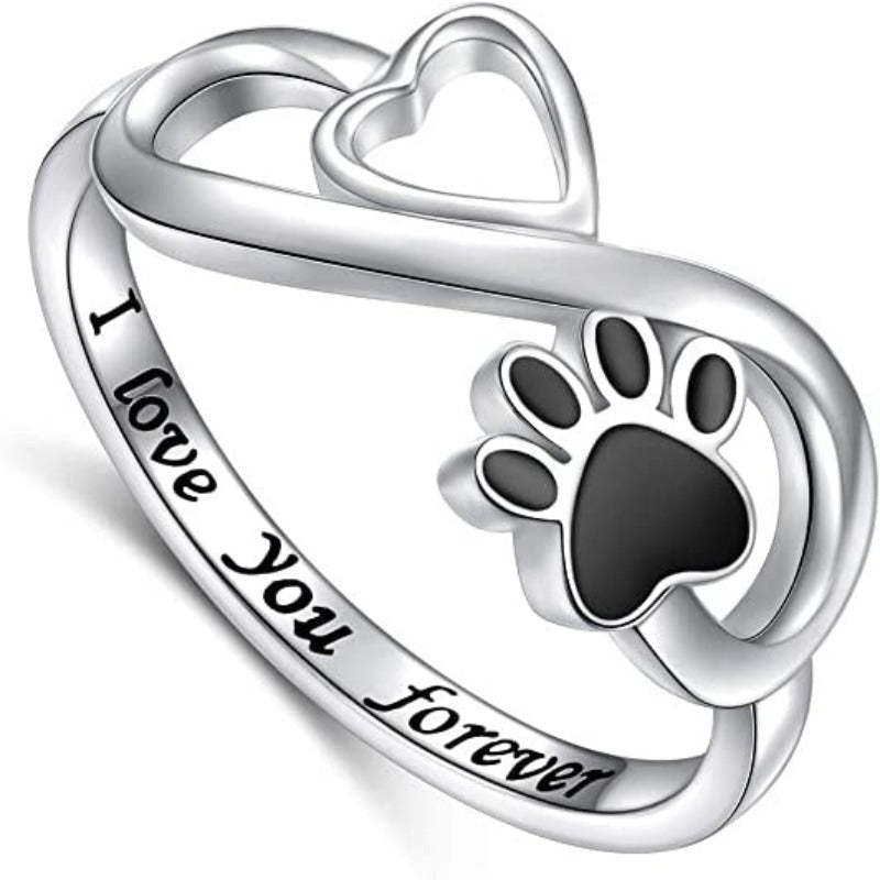 Pet Lovers Paw Print Ring-Paw Print Pad