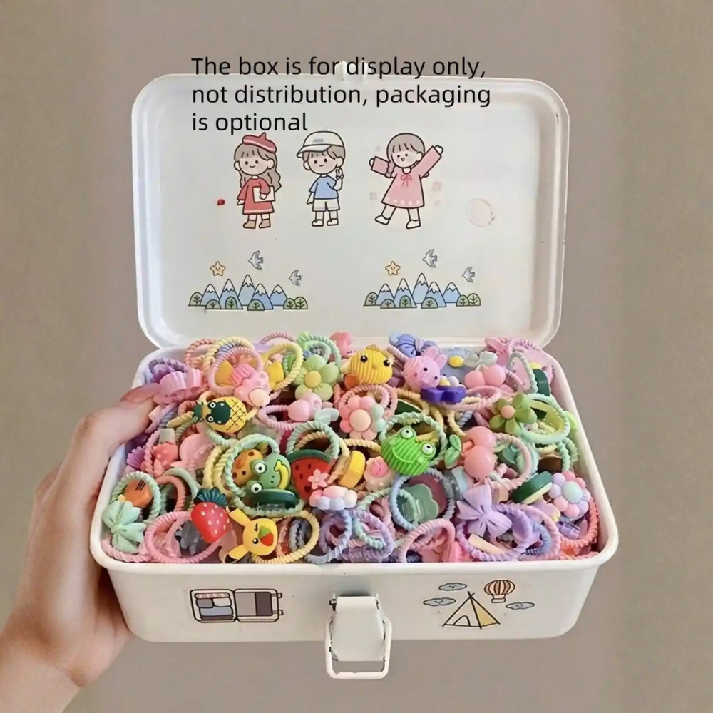 Pet Hair Accessories Set With Flower Bow And Fruit Designs