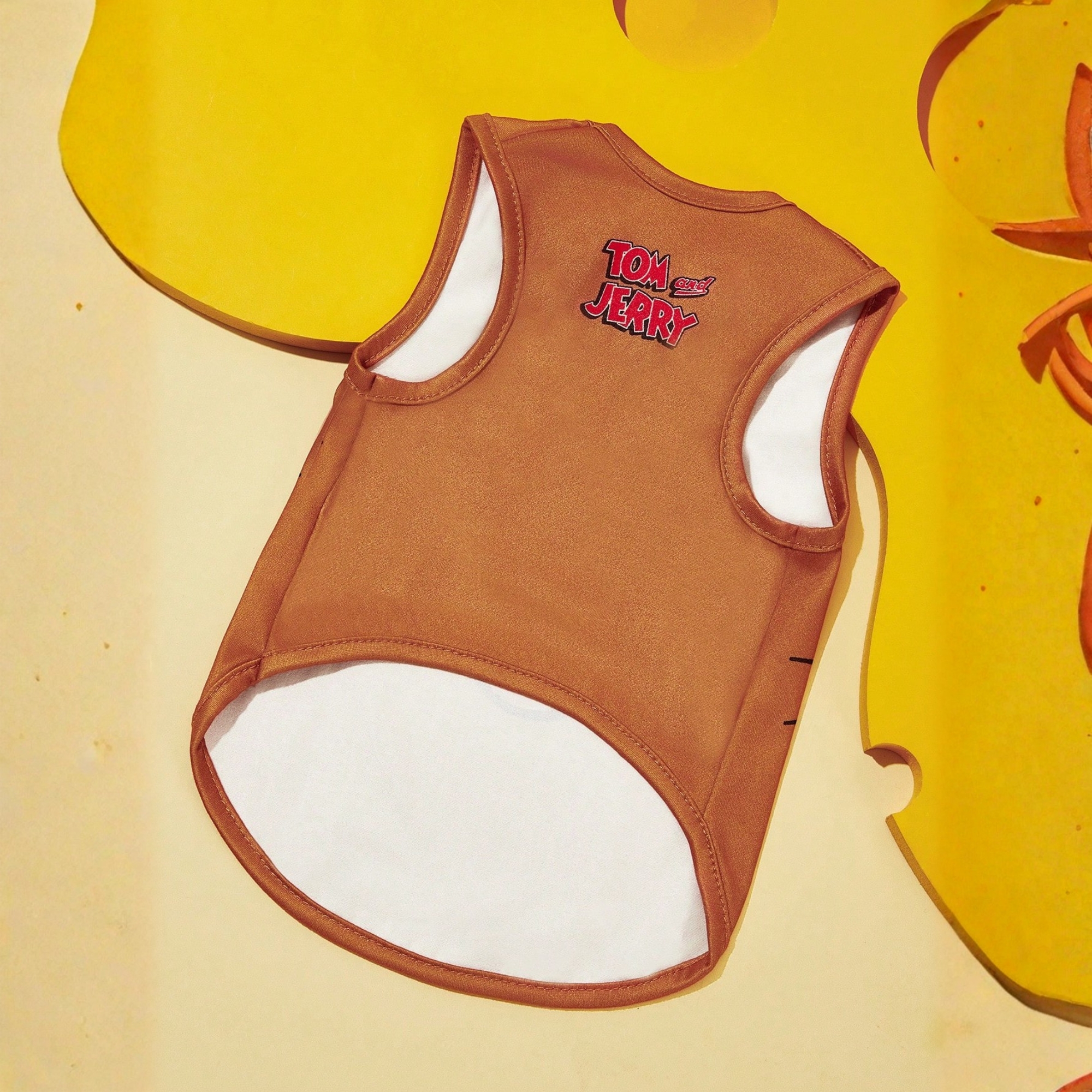 Lightweight Fun Summer Cartoon Print Vest Shirt For Pet 