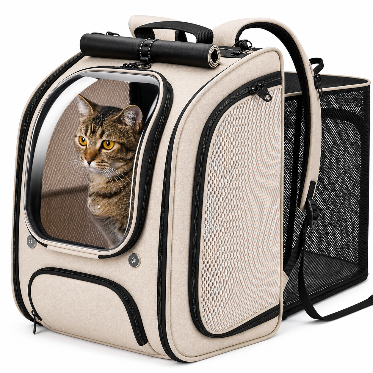 Shaded 3D Design Bubble Backpack For Pets