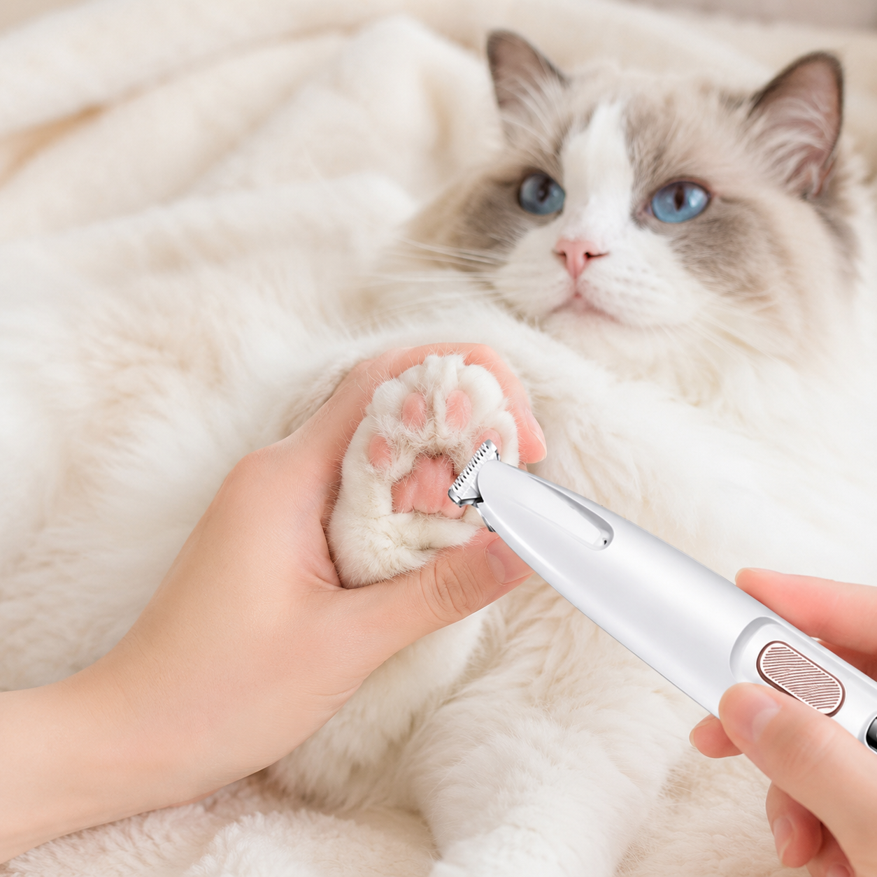 Low Noise USB Rechargeable Multifunctional Waterproof Trimmer For Pets