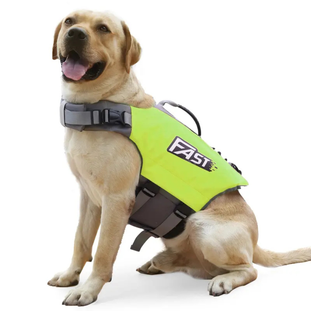Adjustable Waterproof Dog Life Jacket Swim Vest With Reflective Strips