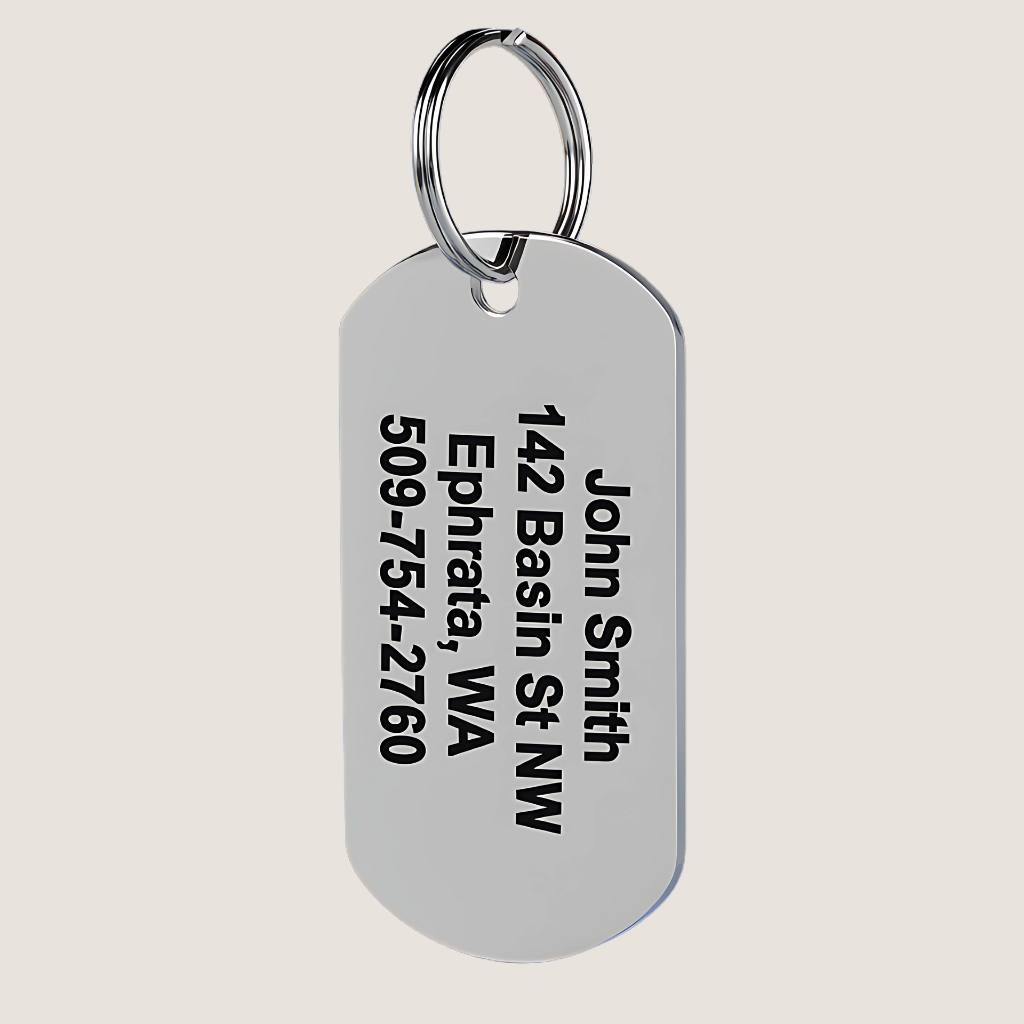 Custom Stainless Steel Pet ID Tags