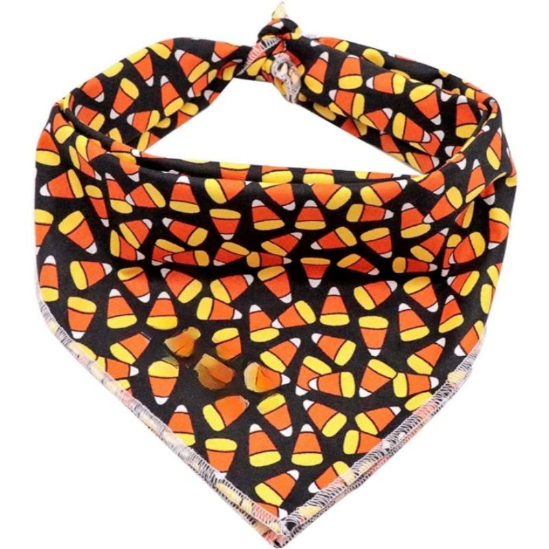 1PC Washable Cotton Triangle Dog Scarfs And Cats-Paw Print Pad