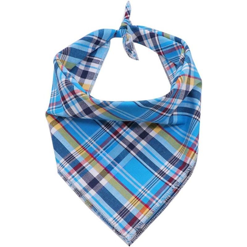 Dog Bandanas 1PC Washable Cotton Triangle Dog Scarfs For Small Large Dogs And Cats-Paw Print Pad