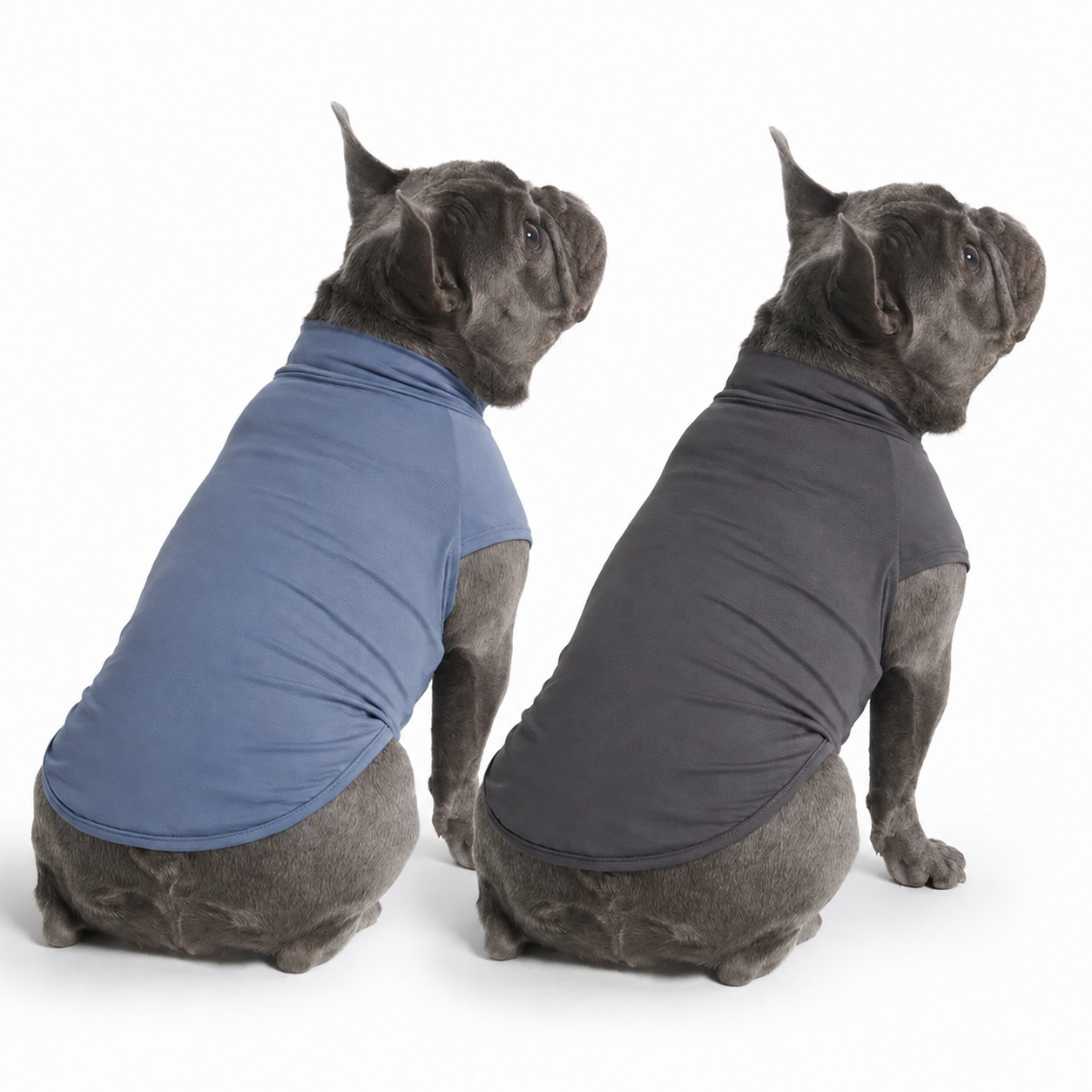 Set Of 2 Sunblock Quick Dry Soft Stretchy Lightweight T Shirts For Dogs