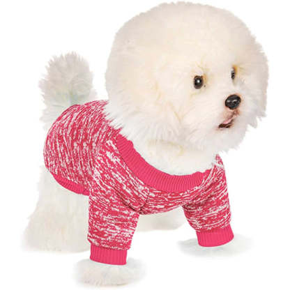 Dog Sweaters For Small Dogs, Dog Shirt Vest Coat For Winter Christmas-Paw Print Pad