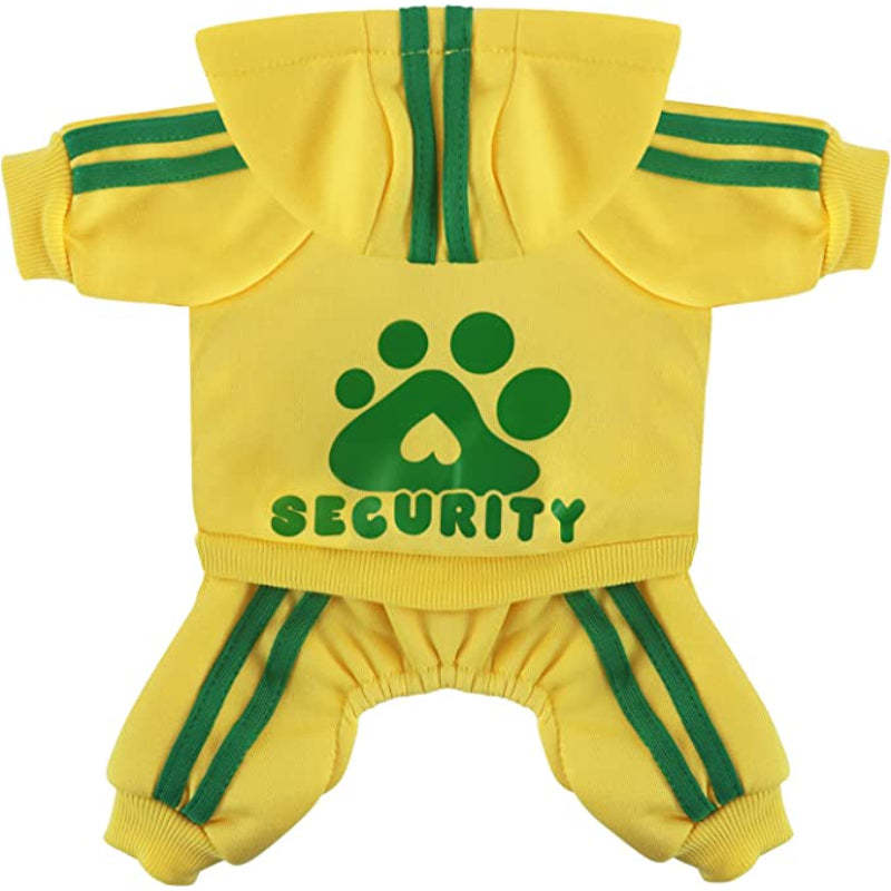 Dog Jumpsuit Sweatshirt With Security Patterns Outfit-Paw Print Pad