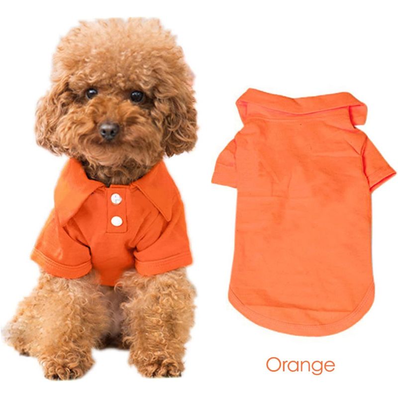 4 Pieces Dog T-Shirt, Breathable Pet Shirts, Puppy Sweatshirt Dog Clothes Outfit Apparel Coats-Paw Print Pad