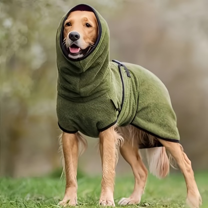 Fleece Lined Dog Hoodie Pullover For Small To Large Breeds