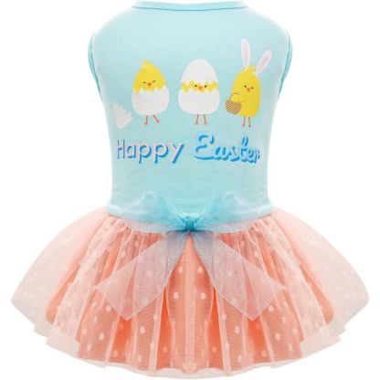Day Dog Dress Lucky Shamrock Dog Tulle Skirt With Bowtie Holiday Dog Dresses For Small Dogs-Paw Print Pad