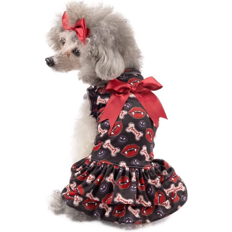 Dog Dresses Bling Mermaid Summer Puppy Clothes For Small Dogs Girl Sequins Skirt-Paw Print Pad