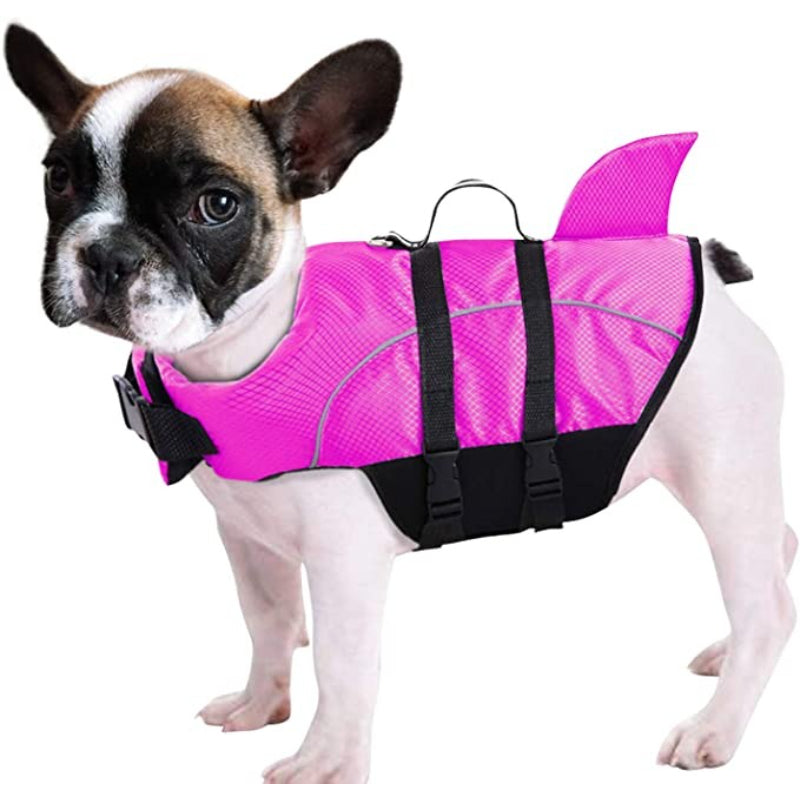 Ripstop Dog Life Jacket Shark Life Vest For Dogs-Paw Print Pad
