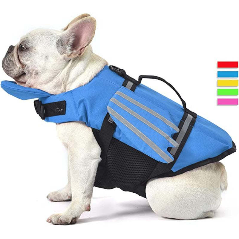French Bulldog Life Jacket, Wings Design Pet Life Vest, Dog-Paw Print Pad