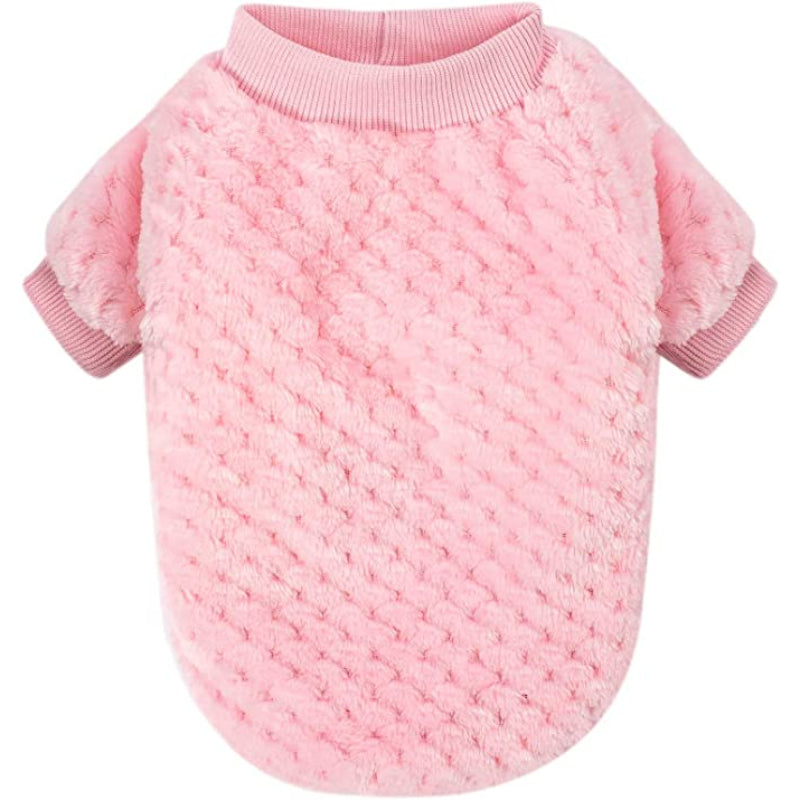 Dog Sweaters for Small Dogs, 3pc Warm Fur Soft Pet Clothes For Puppy-Paw Print Pad